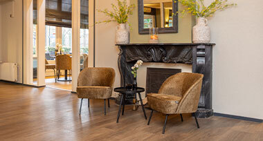 Bloemen op de bar van Fletcher Hotel-Restaurant Apeldoorn